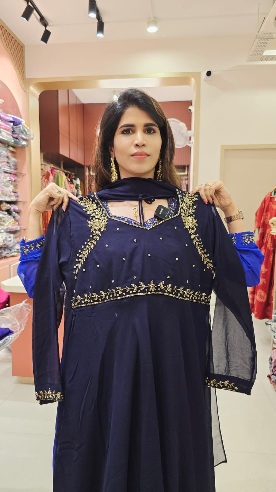 PLUS SIZE ANARKALI WITH SHAWL 3XL -6XL